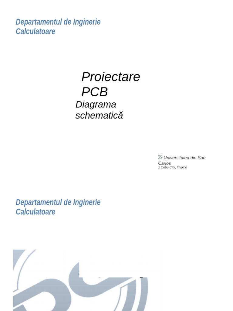 Proiectare PCB - Diagramă Schematică | PDF