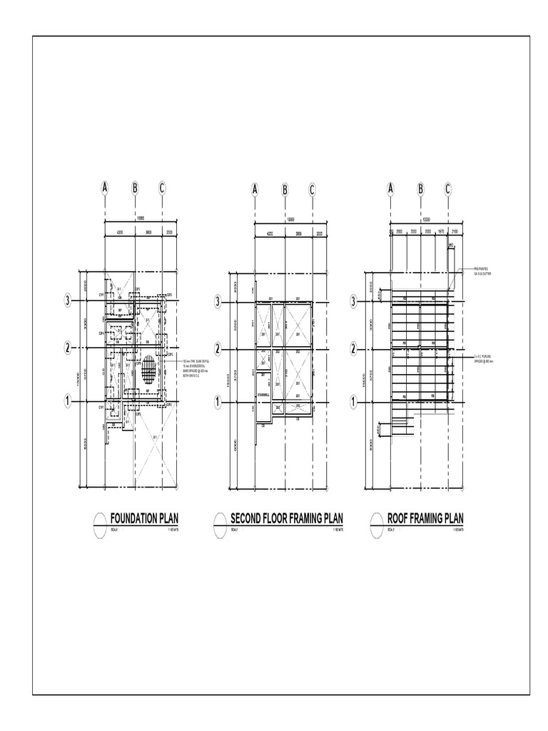 Building Framing and Foundation Plans | PDF