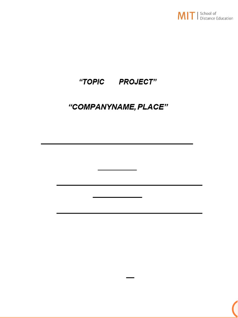 Project-Report-Guidelines Latest | PDF | Experience | Cognition
