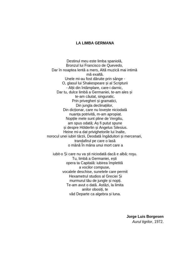 În Limba Germană | PDF