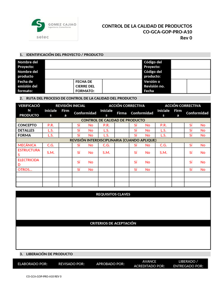 Control de Calidad de Productos: Proceso y Revisión | PDF