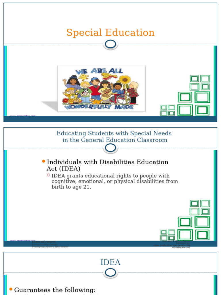 Special Education Week 13 Pdf Educational Psychology Learning