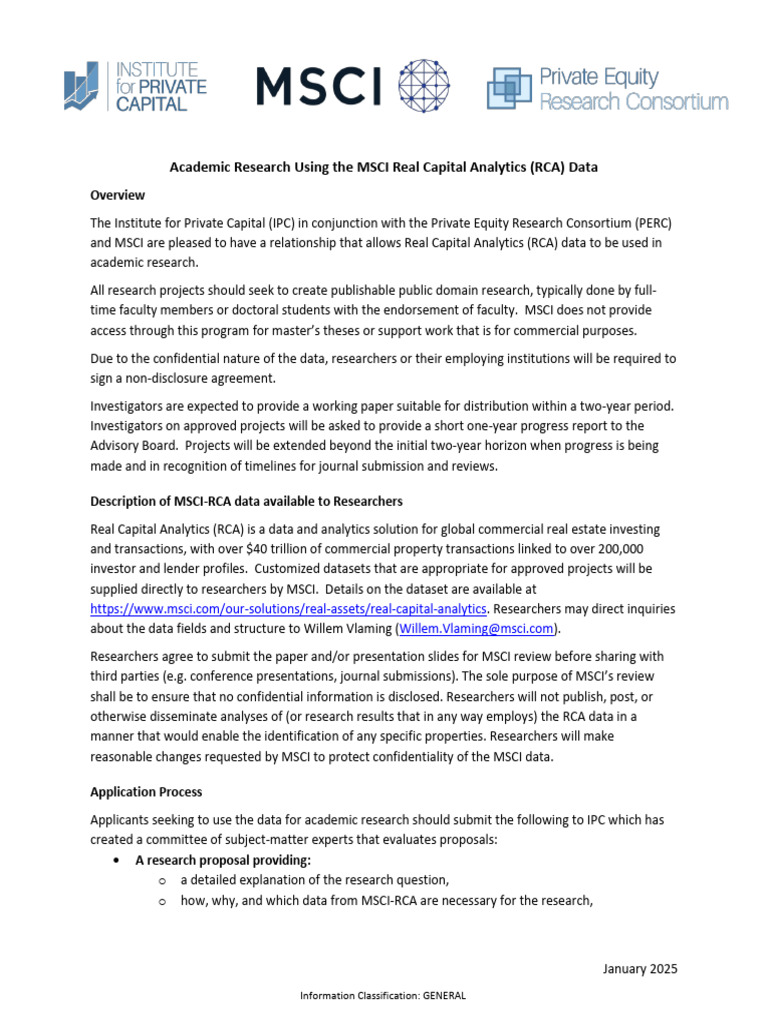 MSCI RCA Data Access 2025 | PDF | Non Disclosure Agreement
