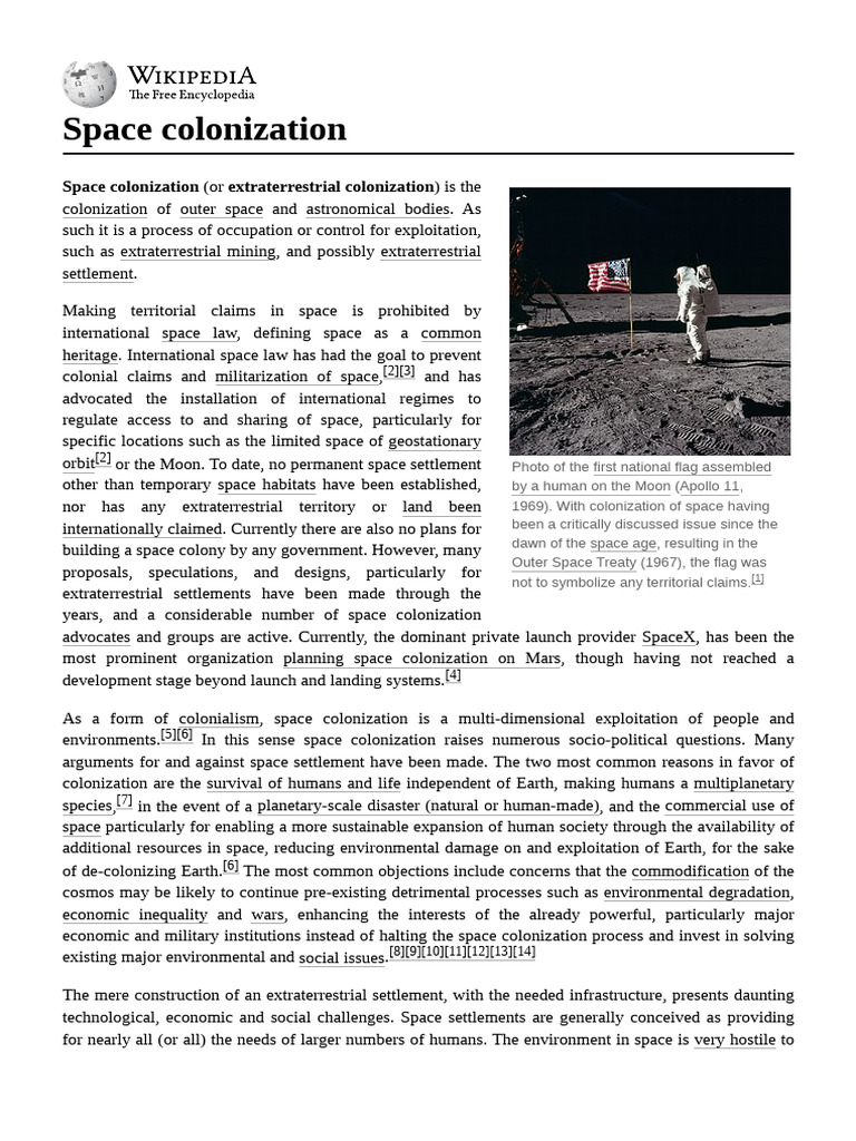 !Space_colonization | PDF | Space Colonization | Mercury (Planet)