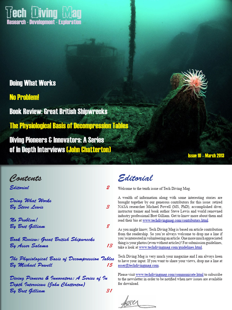 Tech Diving Mag Issue 10 Overview | PDF | Underwater Diving | Scuba Diving