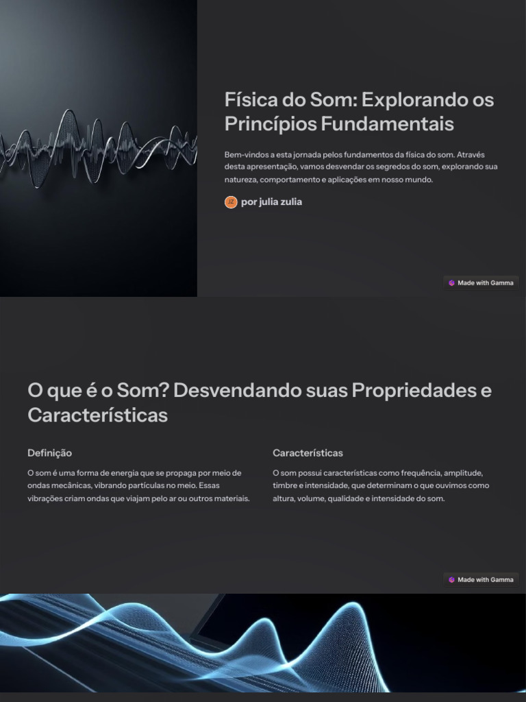 Fundamentos da Física do Som e Aplicações | PDF | Som | Acústica