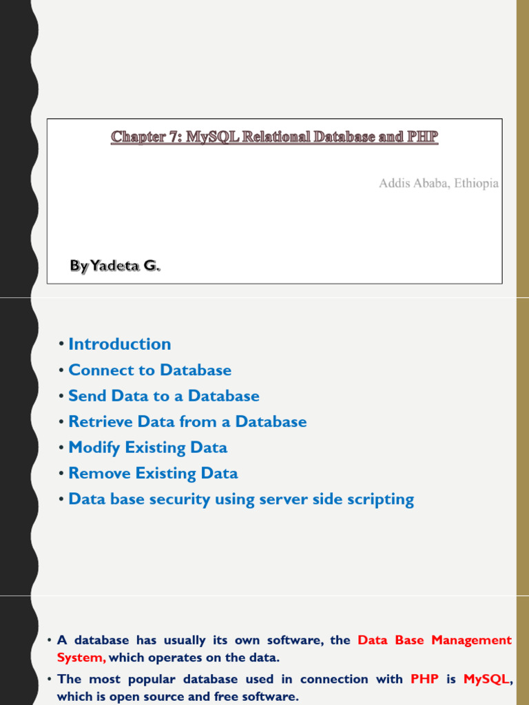 IP-II-Chapter 7 | PDF | Databases | Table (Database)