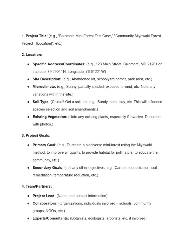 Mini Forest Test Case Scenario | PDF | Mulch | Soil