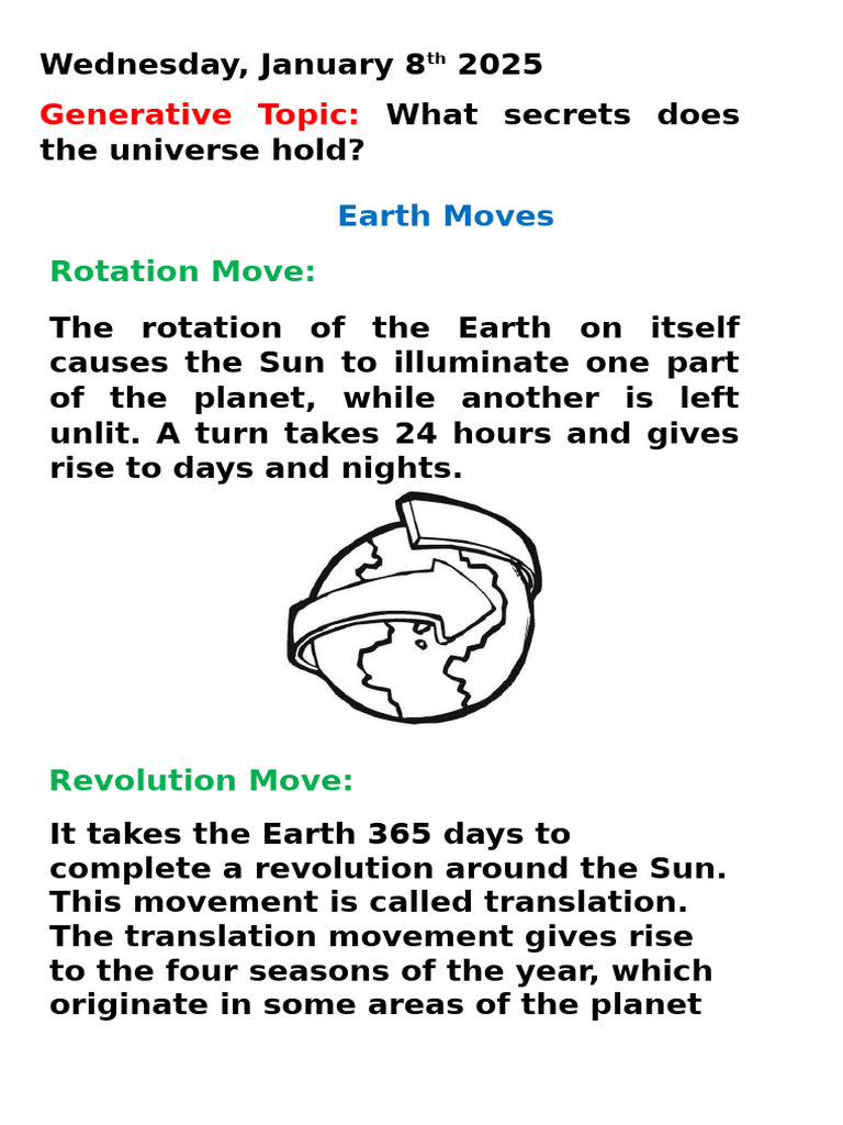 Science Class January 6th | PDF