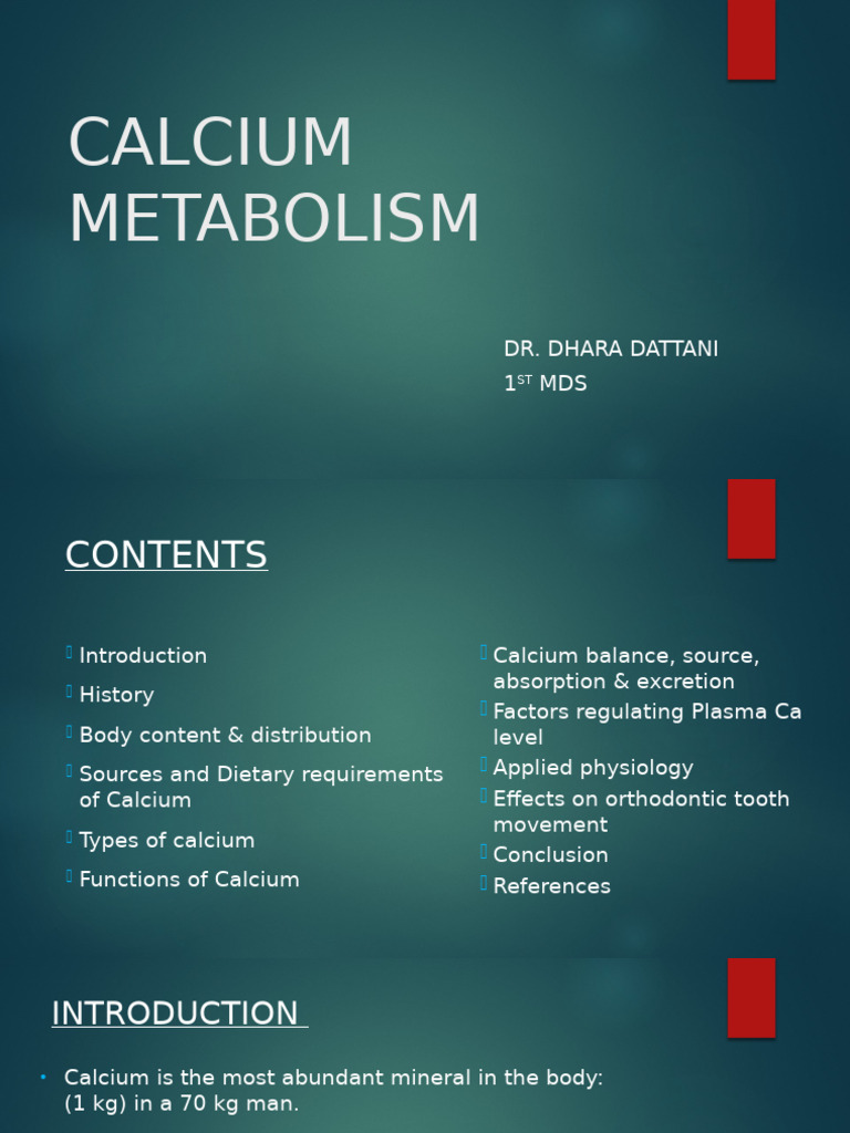 Understanding Calcium Metabolism | PDF | Vitamin D | Osteoporosis