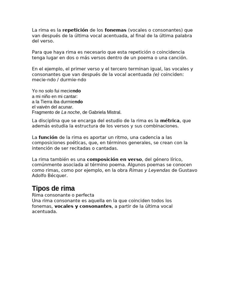 Rima | PDF