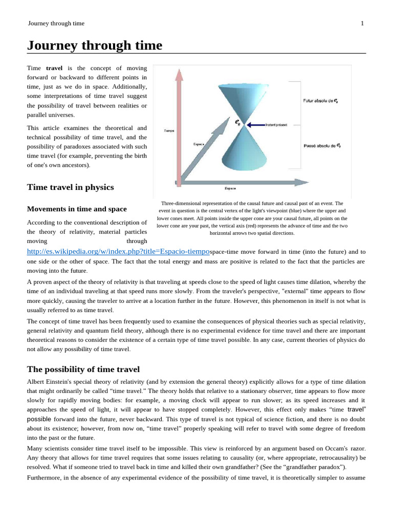 Exploring Time Travel Theories and Paradoxes | PDF | Time Travel | Time
