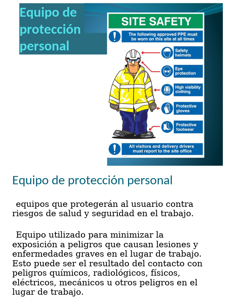 Equipos De Protección Personal Epp Pdf Lentes Escuchando