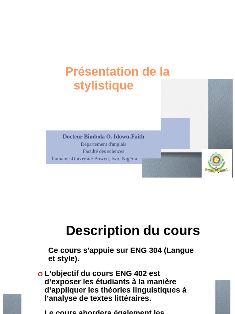 Introduction à la stylistique littéraire | PDF | Linguistique | Empirisme