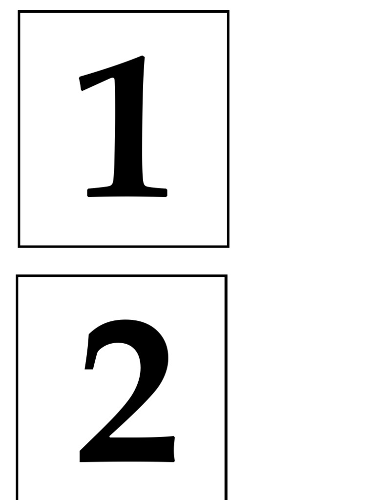 Números De Mesa Pdf 