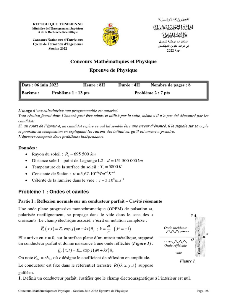 2022 MP Physique PDF Radar Effet Doppler — free download