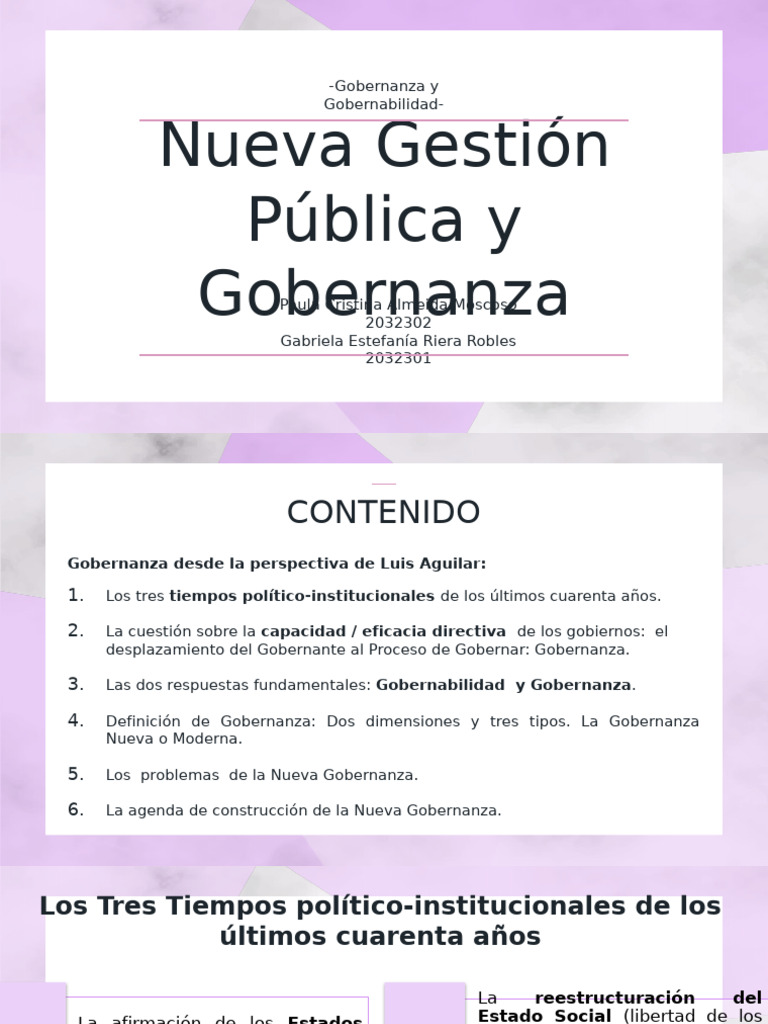 Gobernanza y Nueva Gestión Pública | PDF | Gobernancia | Gobierno