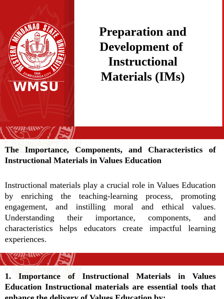 Ved119 Topic2 Preparation And Development Of Ims G1 Pdf