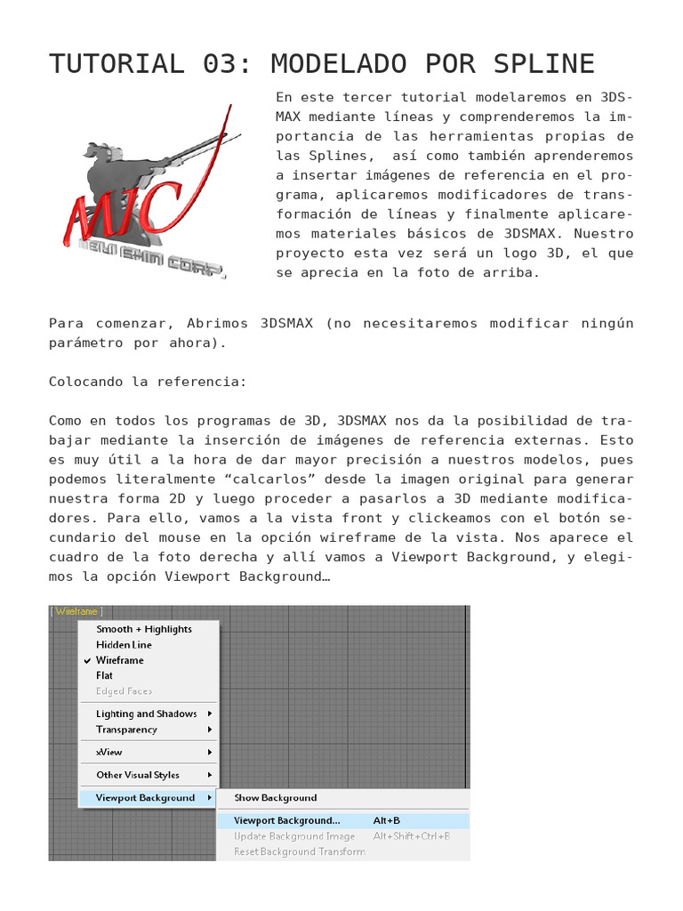Tutorial 03 Modelado Con Spline | PDF | Gráficos de computadora