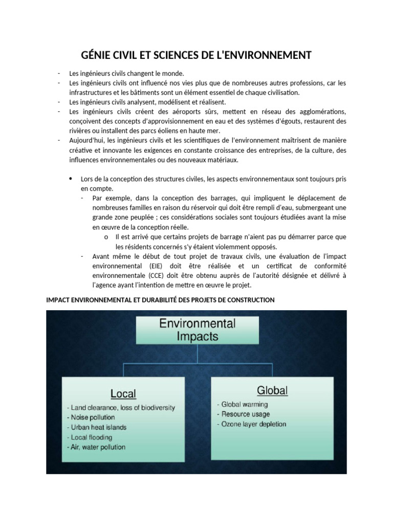 Génie Civil et Environnement Durable | PDF | Environnement naturel ...