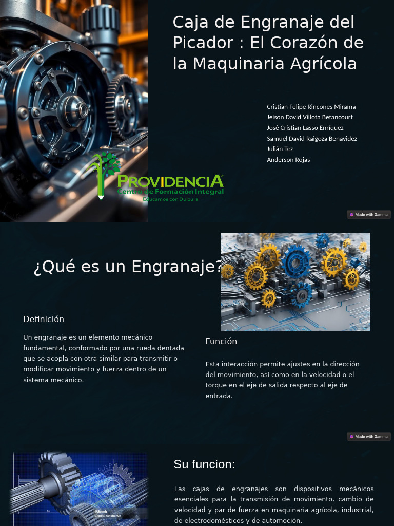 Caja de Engranajes en Maquinaria Agrícola | PDF | Engranaje | Lubricante