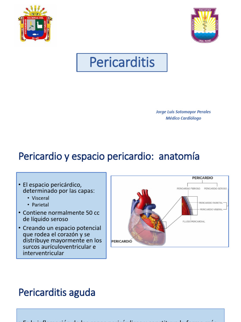 Pericarditis Pres PDF | PDF | Cardiología | Especialidades Medicas
