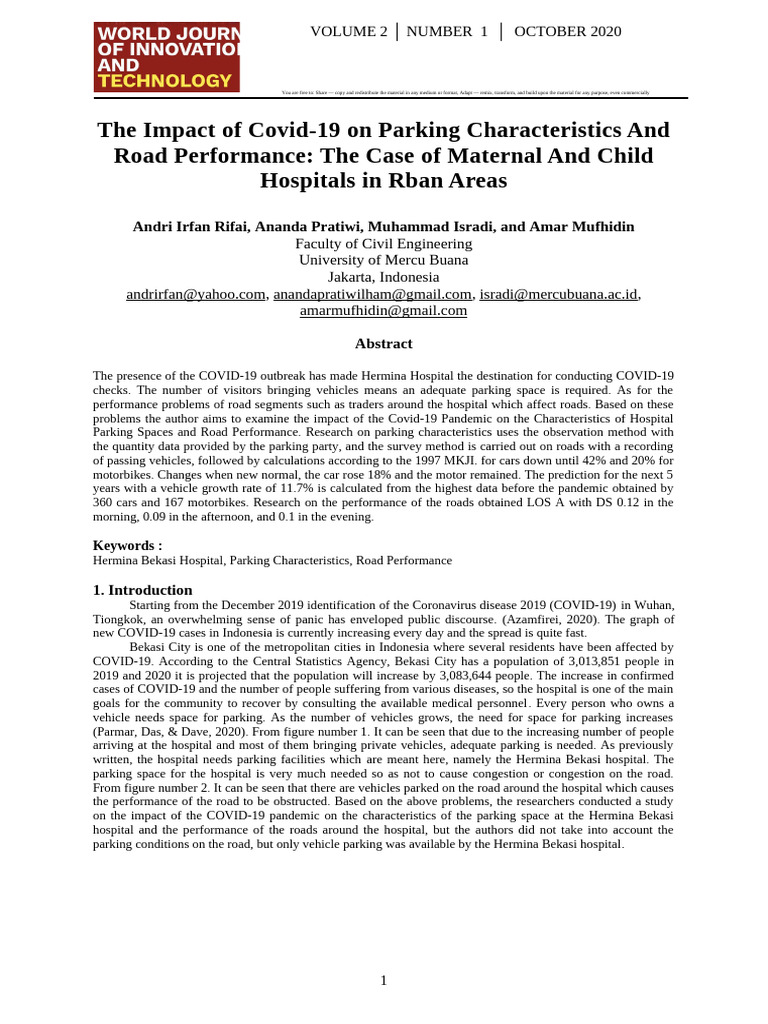 C-WJIT-Andri Irfan Rifai-The Impact of Covid-19-Gagah Agung S.B | PDF ...