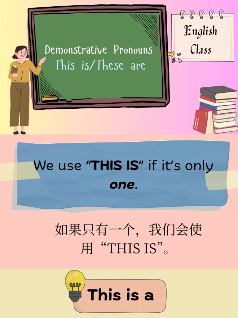 Demonstrative Pronouns (This Isthese Are) | PDF