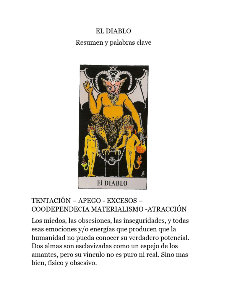El++Diablo++Resumen+Palabras+Clave | PDF