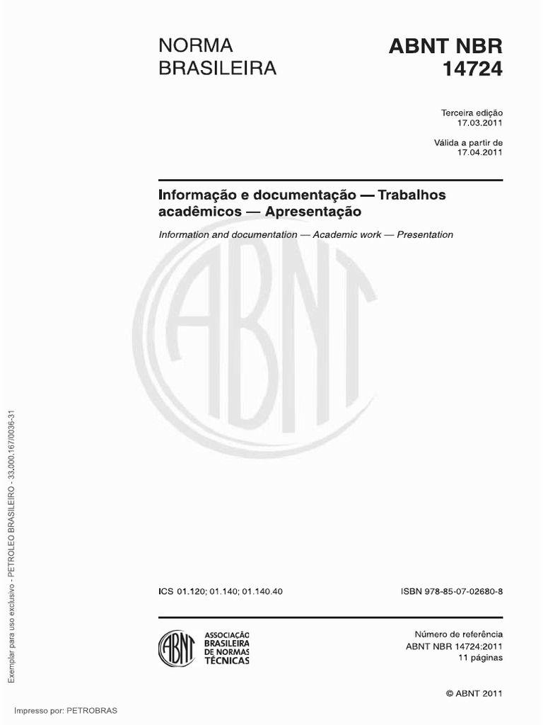 Abnt 2011 | PDF