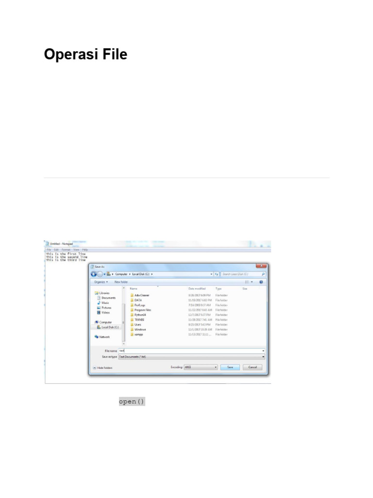 Fungsi file.close() dalam Python | PDF