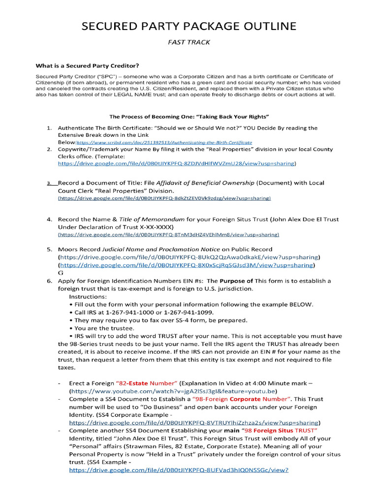 Secured Party MASTER FILE Docx 2 | PDF