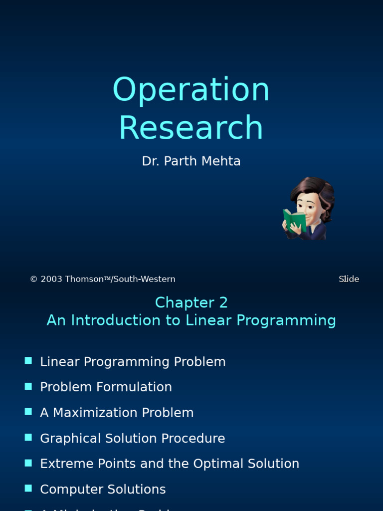 Operation Research Chapter 1 | PDF | Linear Programming | Mathematical ...