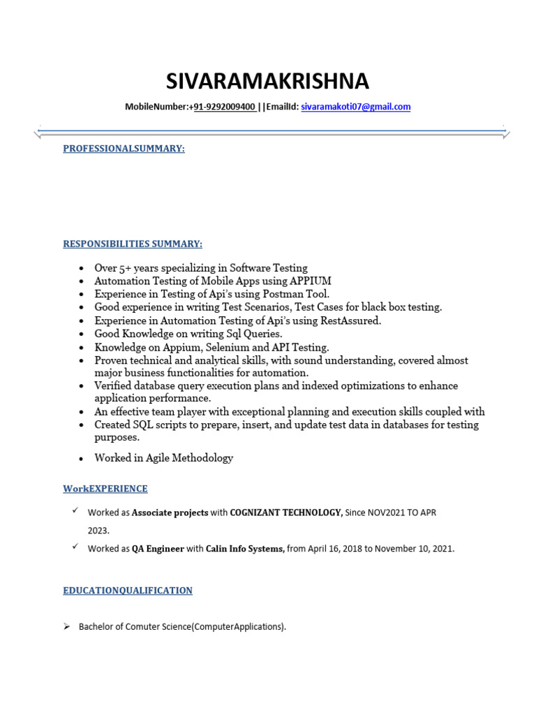 Software Testing Expert with 5+ Years Experience | PDF | Software ...