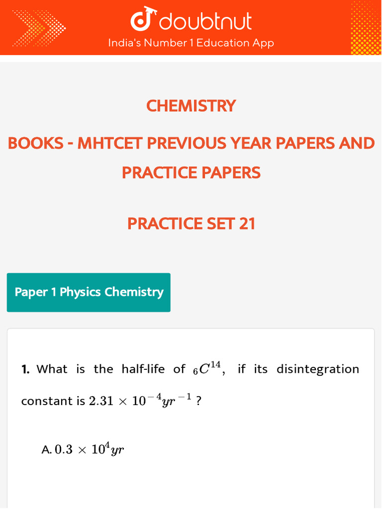 Books Doubtnut Question Bank | PDF | Chemistry | Physical Sciences