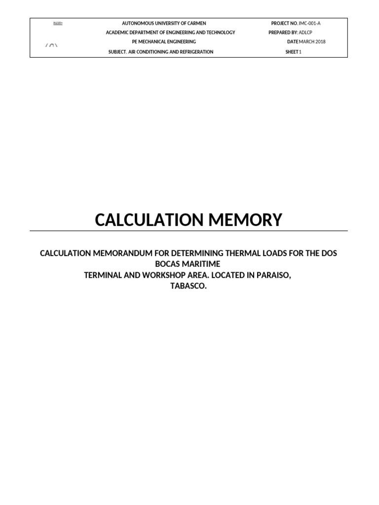 Thermal Load Calculation Report | PDF | Air Conditioning | Humidity