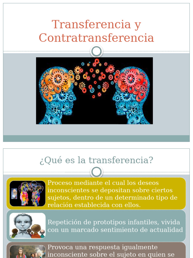 Transferencia y Contratransferencia en Psicología | PDF
