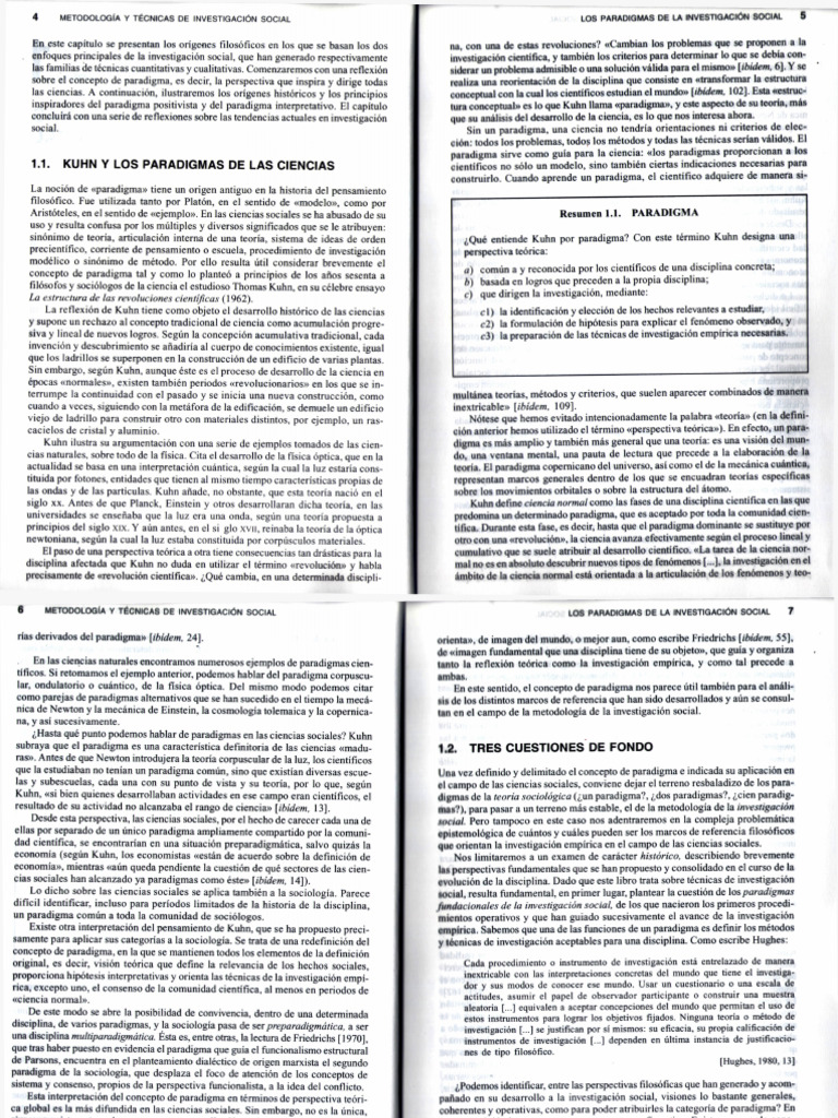 Paradigmas en Investigación Social | PDF | Paradigma | Método científico