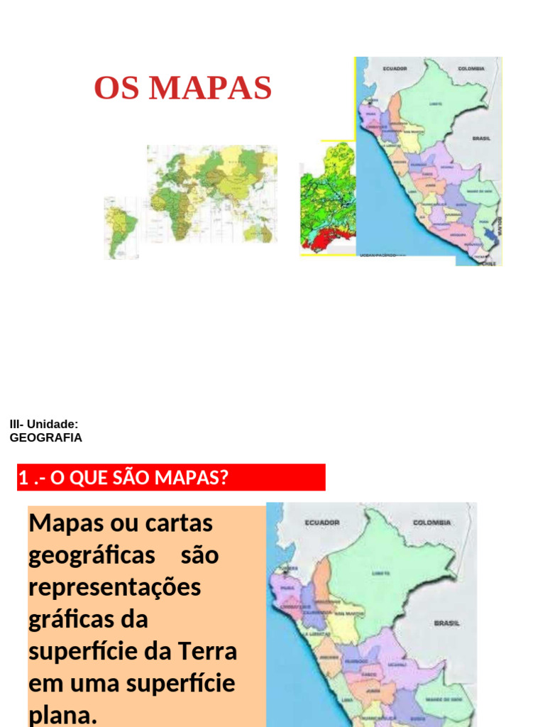 Os Mapas | PDF | Mapa | Geografia