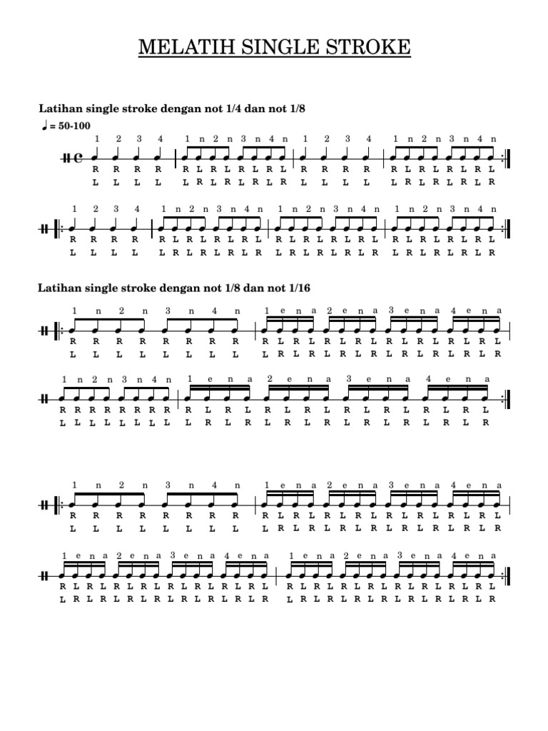 Melatih Single Stroke | PDF