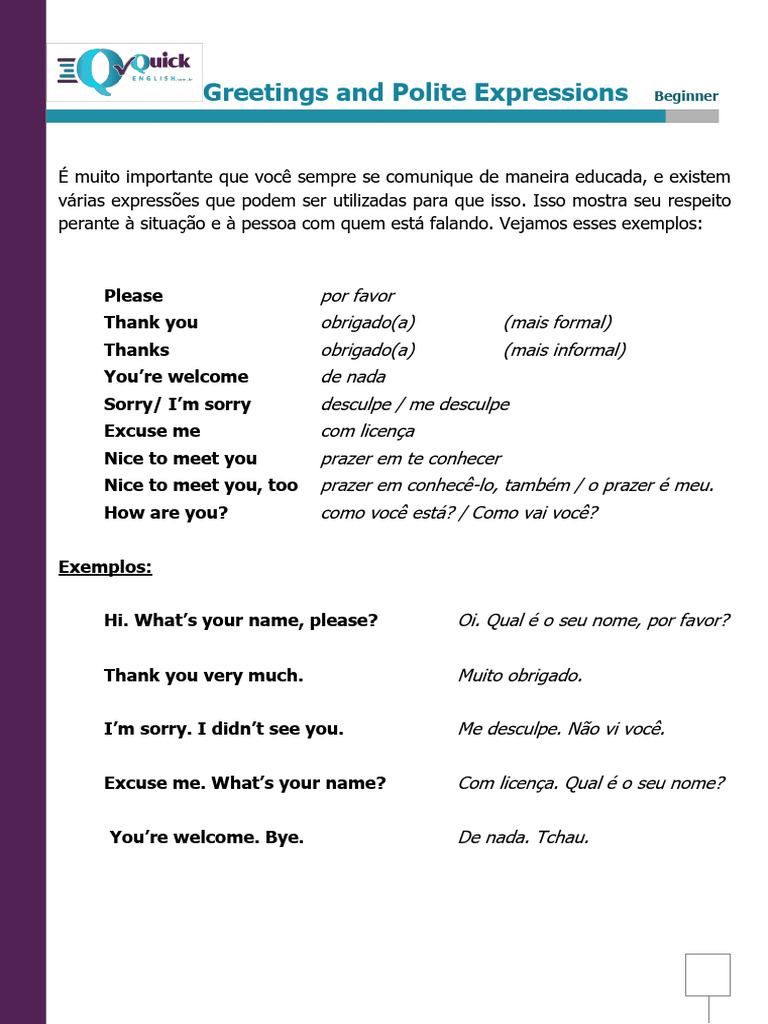 2 Greetings and Polite Expressions | PDF | Música gravada | Gravação de som