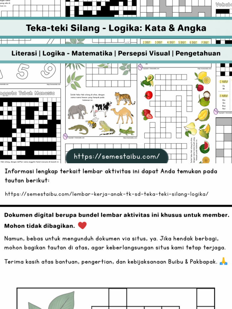 TekaTeki Silang Logika Semestaibu Khusus Member PDF