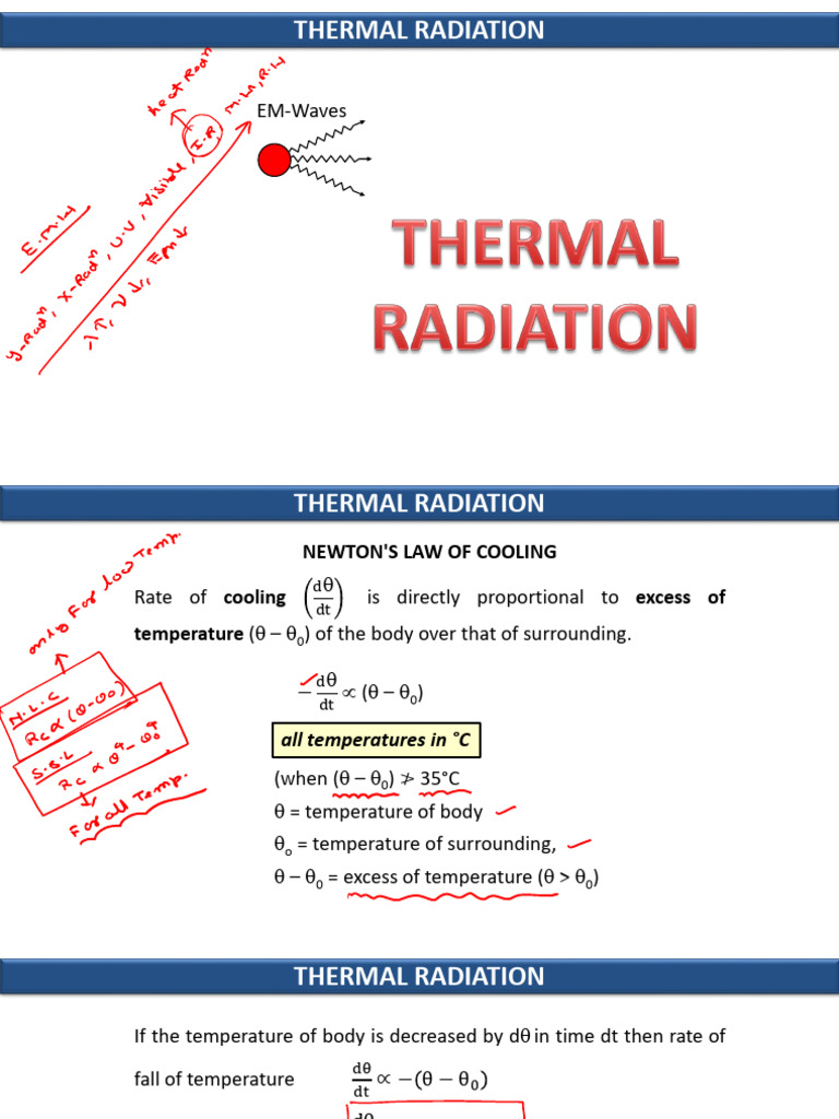 Understanding Thermal Radiation Concepts | PDF | Sun | Physics