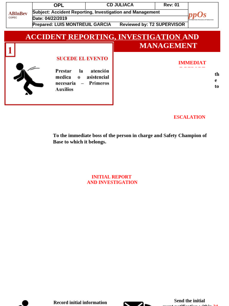 RIDDOR Accident Reporting Guidelines | PDF