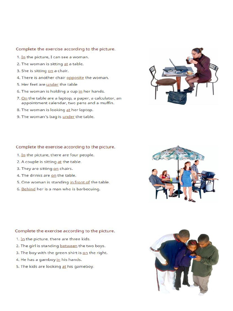 Prepositions Usage Answer Key | PDF