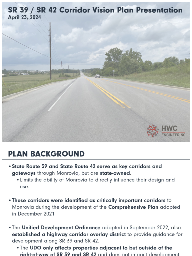 Monrovia SR 39 & SR 42 Vision Plan | PDF | Streets And Roads | Road ...