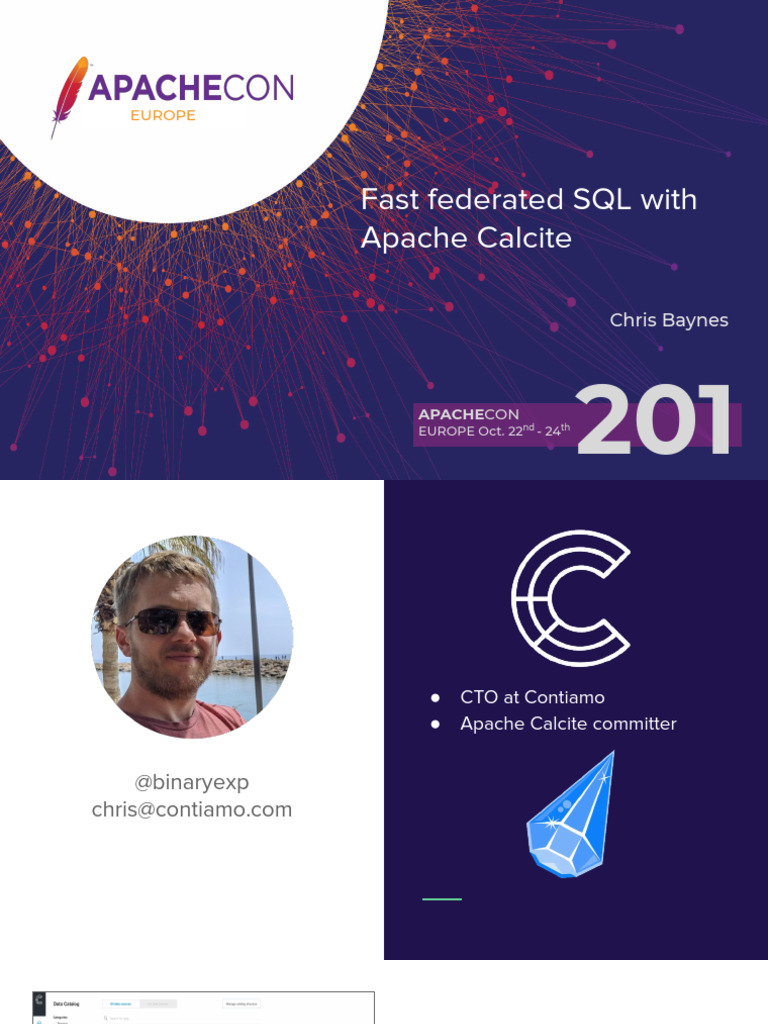 Apachecon2019 Forexport 191026073804 | PDF | Sql | Data