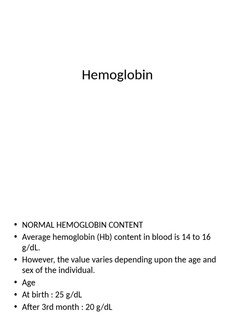 Understanding Hemoglobin Functions and Structure | PDF