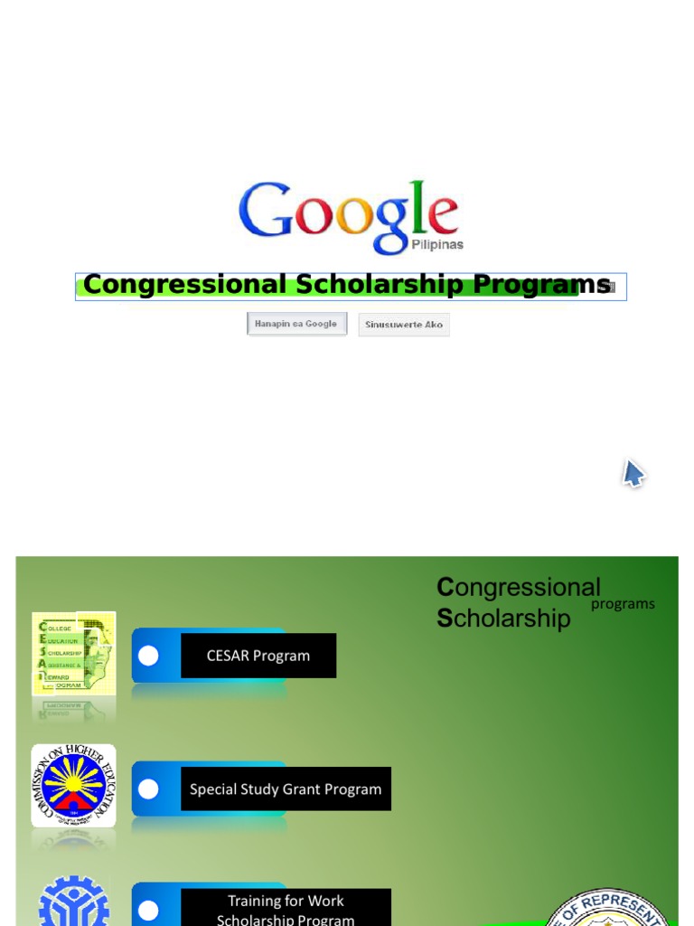 Congressional Scholarship Programs Overview | PDF | Further Education ...