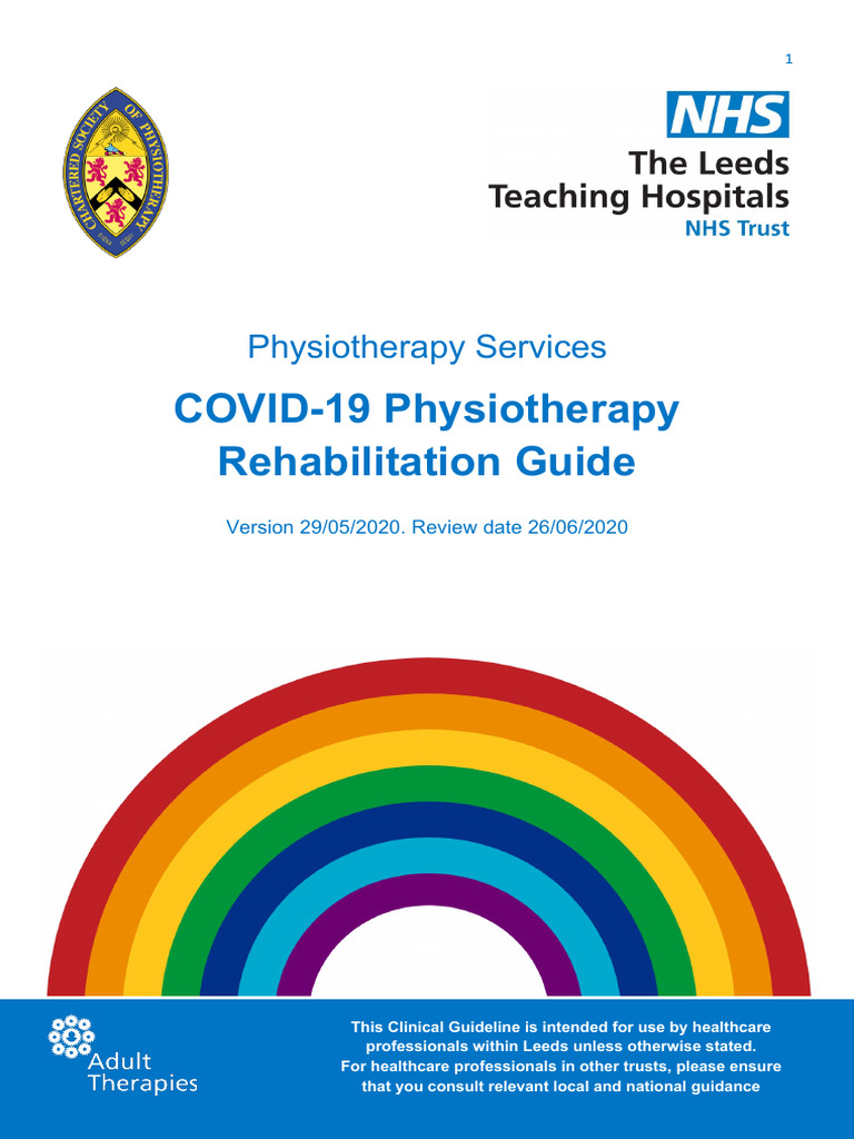 Covid 19 Physiotherapy Rehabilitation Guide | PDF | Physical Therapy ...